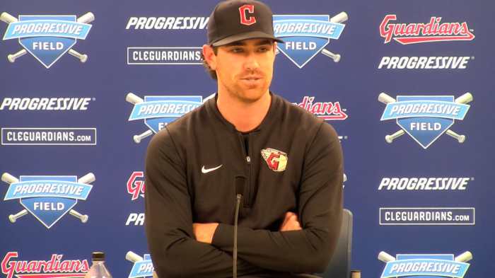 Guardians’ Shane Bieber emotional in discussing elbow injury, uncertain ... Guardians rhp shane bieber elbow suffers rehab setback
