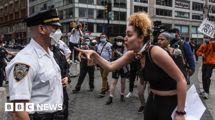 Opinion | At George Floyd Protests, Police Attacks on the First ... George floyd america reflection