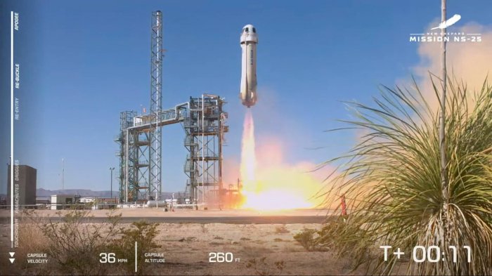 Blue Origin Unveils Space Tourist Capsule With 'Biggest Windows in ... Blue origin nasa women space travel