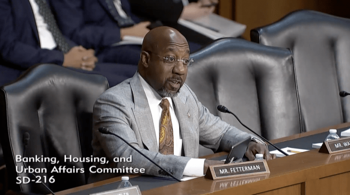 Senator Reverend Warnock Secures Commitment from Wall Street CEOs to ... Senator raphael warnock equity america