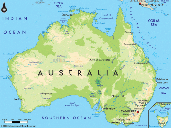 Australia Map Detailed - TravelsFinders.Com Australia Map Detailed - TravelsFinders.Com