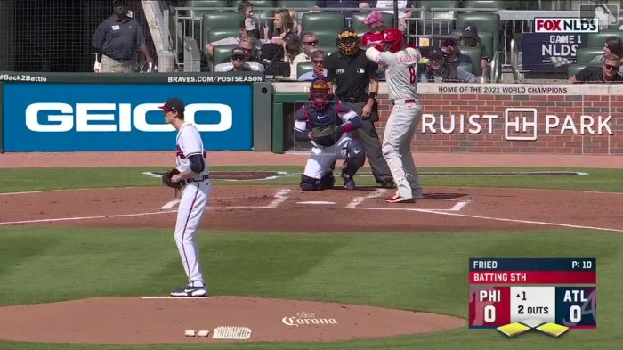 Philadelphia Phillies fans secure game day essentials ahead of Game 3 ... Phillies look stay hot day night dh against braves