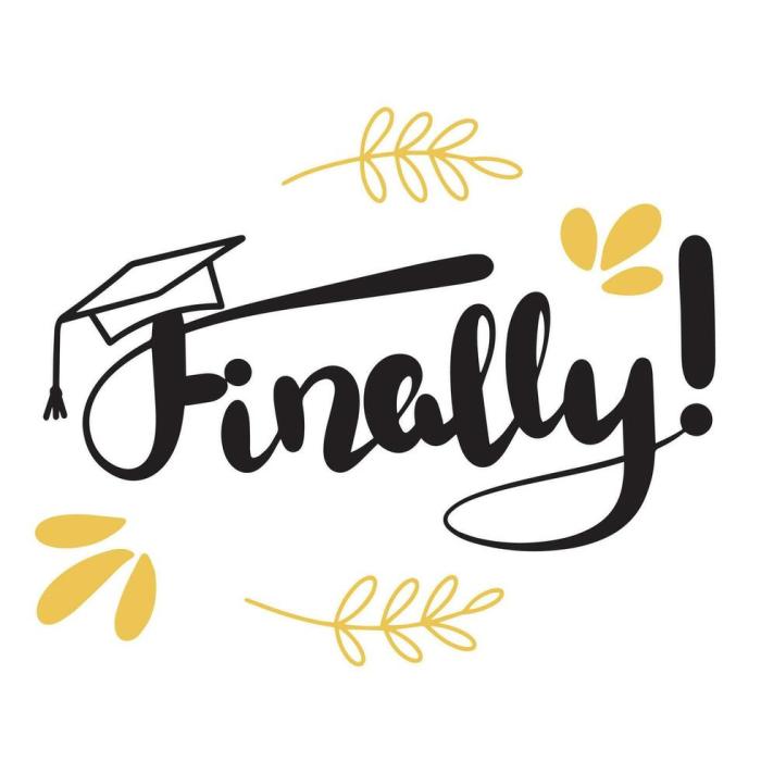 Finally. Handwriting lettering graduation quote. Vector illustraiton ... Finally conquering paris clay would mean world me says sabalenka