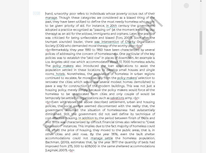 The Major Social Problem of Homelessness in America: [Essay Example ... Fixing the homelessness crisis essay
