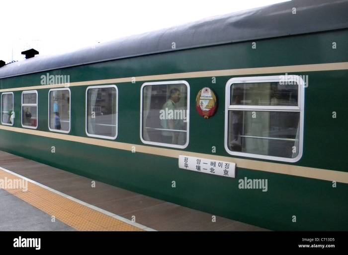 Korean train, Pyongyang, North Korea Stock Photo - Alamy Train service between moscow north koreas pyongyang resume this month says