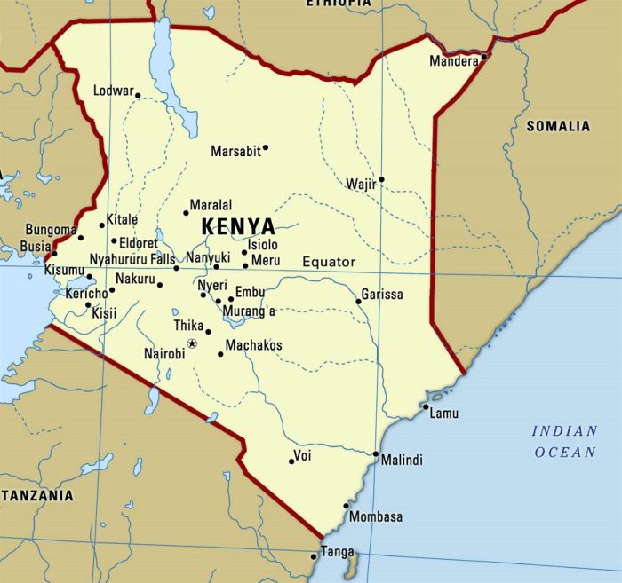 Physical Map of Kenya - Ezilon Maps Kenya central bank cuts main lending rate 975