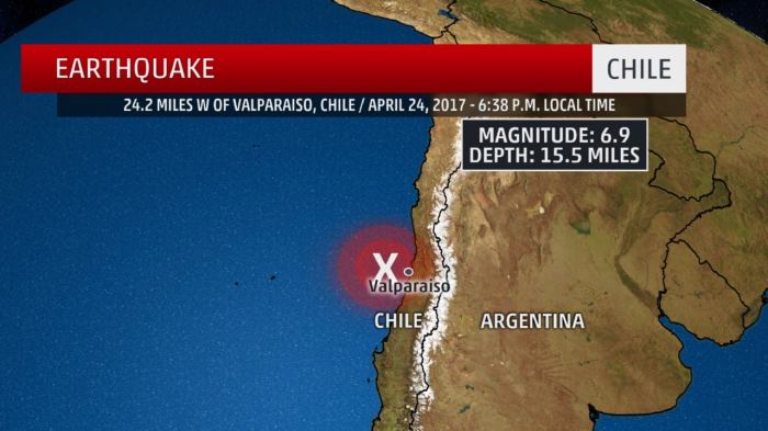 Magnitude 66 earthquake strikes off coast northern chile gfz says