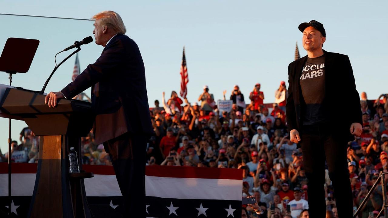 Watch: Donald Trump and Elon Musk perform bizarre duet of God Bless ... Trump lauds musk oval office billionaires turbulent tenure ends