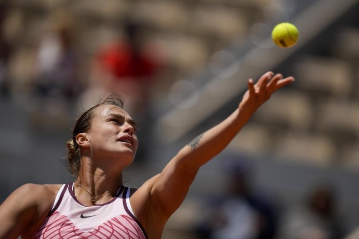 No more outside courts me only centre court now says sabalenka