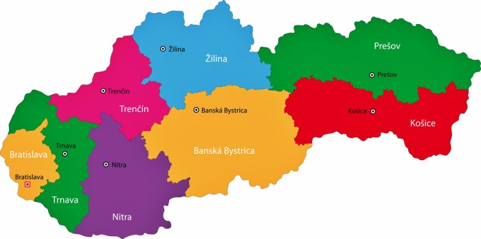 Slovakia Map of Regions and Provinces - OrangeSmile.com Slovakias fico excoriates judge over central banker bribery conviction