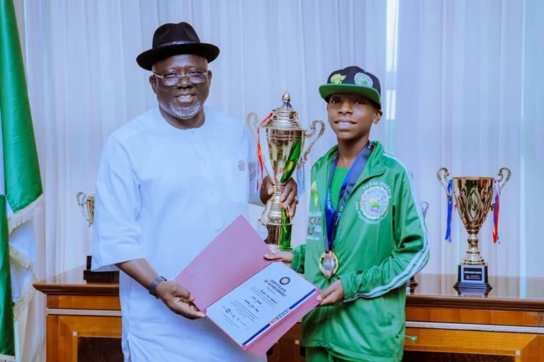 Delta State Governor Sheriff Oborevwori Rewards World Spelling Bee Champion Great Chinedu Okediashi with N20 Million for Global Academic Excellence