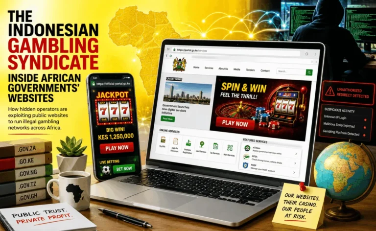 Indonesian Gambling Syndicate Infiltrates 16 African Government Websites to Boost SEO Rankings and Host Illegal Casinos