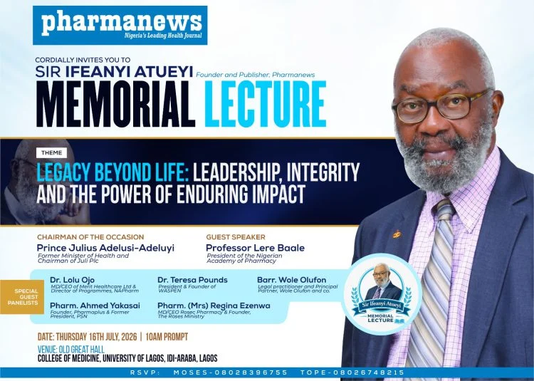 Maiden Sir Ifeanyi Atueyi Memorial Lecture to Honor Pharmaceutical Icon and Healthcare Visionary in Lagos