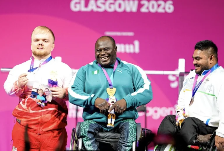 Riluwan Idris Secures Nigeria’s Third Gold in Glasgow 2026 Commonwealth Games Para Powerlifting with Dominant Heavyweight Performance
