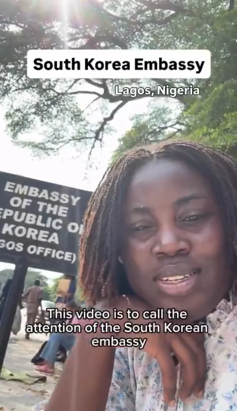 "Treat Us Like Human Beings": Lady Calls Out South Korean Embassy in Lagos Over Deplorable Visa Application Experience