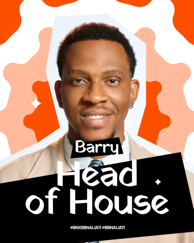 Barry Secures Historic Final Head of House Title for Big Brother Naija Season 11 Show Ya Sef
