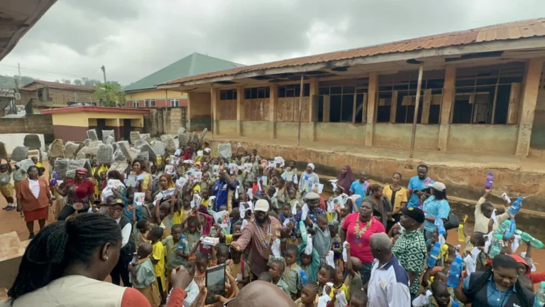 Four Rotary Clubs Unite to Empower Over 100 Pupils with Essential Educational Supplies in Ibadan