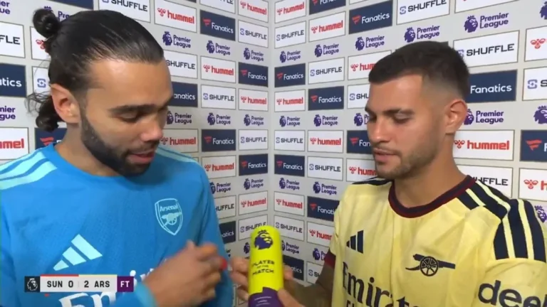 VIDEO: Guimaraes hails first Arsenal goal in 2-0 win over Sunderland as Gunners maintain perfect Premier League start
