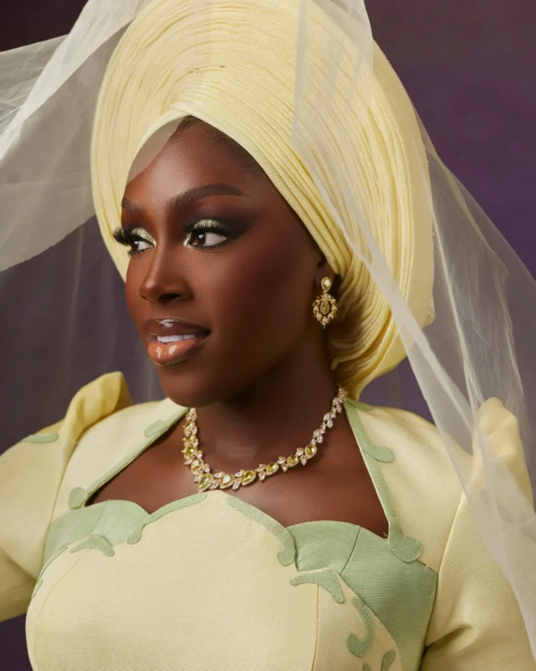 Zlatan Ibile and Davita Omoniyi Embrace Yoruba Heritage in Pastel Perfection for Second Traditional Wedding Look